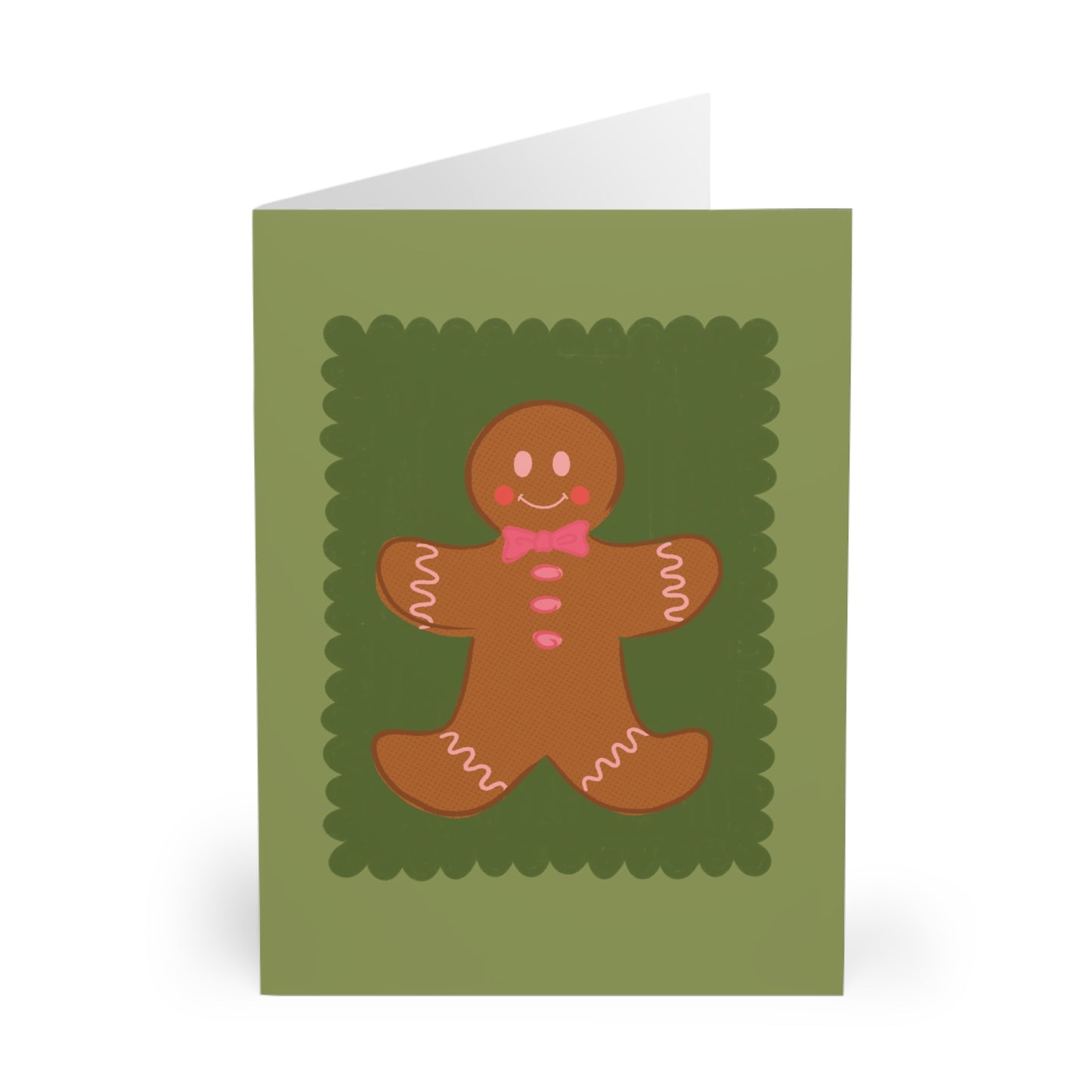 Gingerbread Man Christmas Cards (5 Pack)