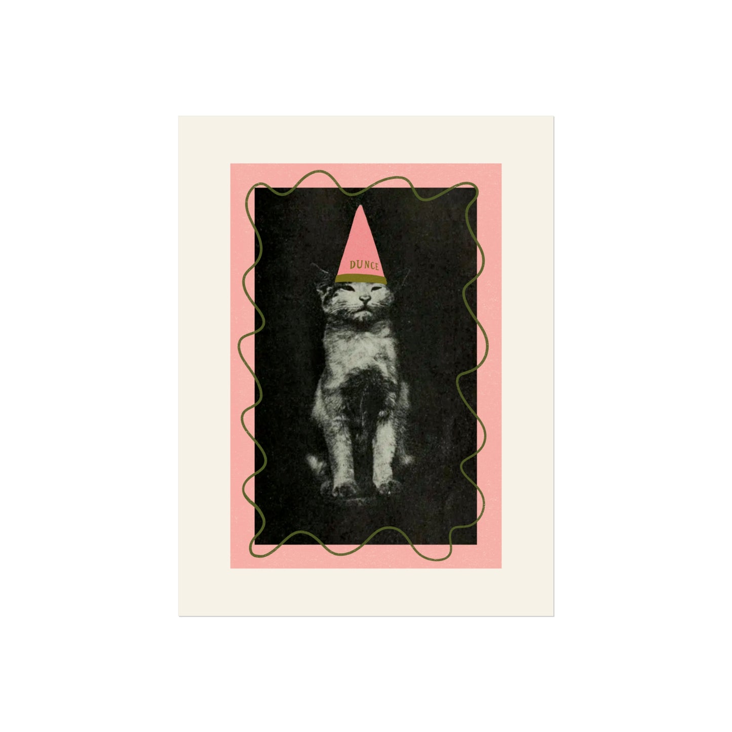 Dunce Cat Wall Art