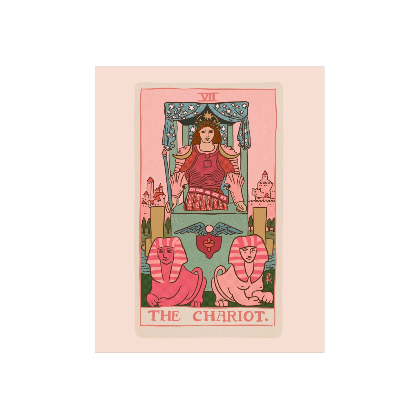 The Chariot Tarot Card Wall Art