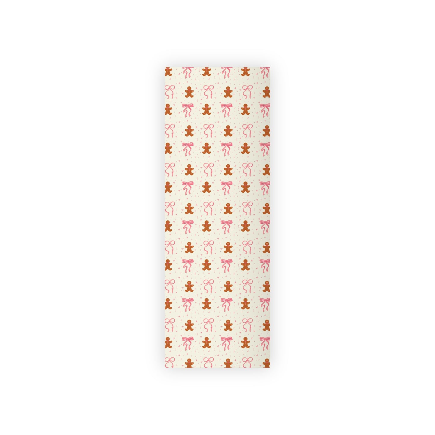 Gingerbread Men Gift Wrapping Paper Rolls, 1pc