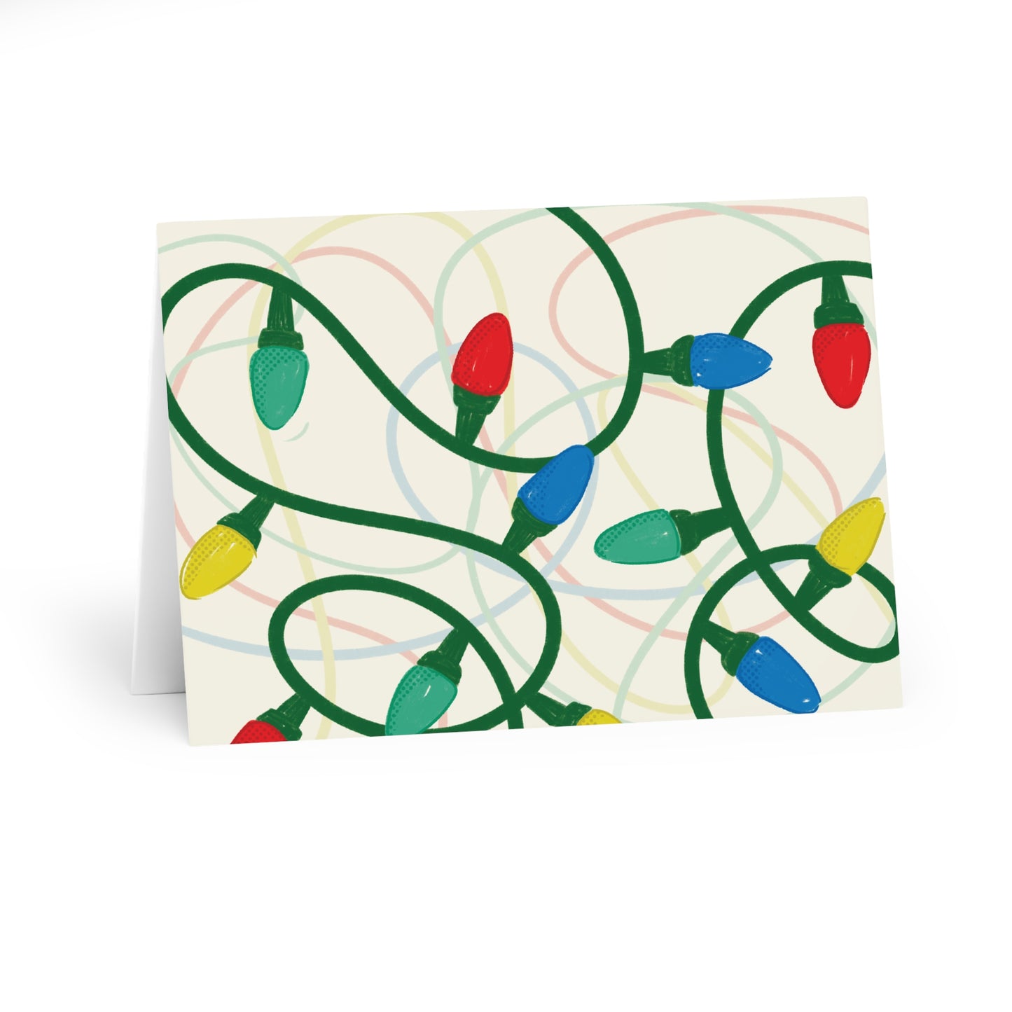 Fairy Lights Christmas Cards (5 Pack)