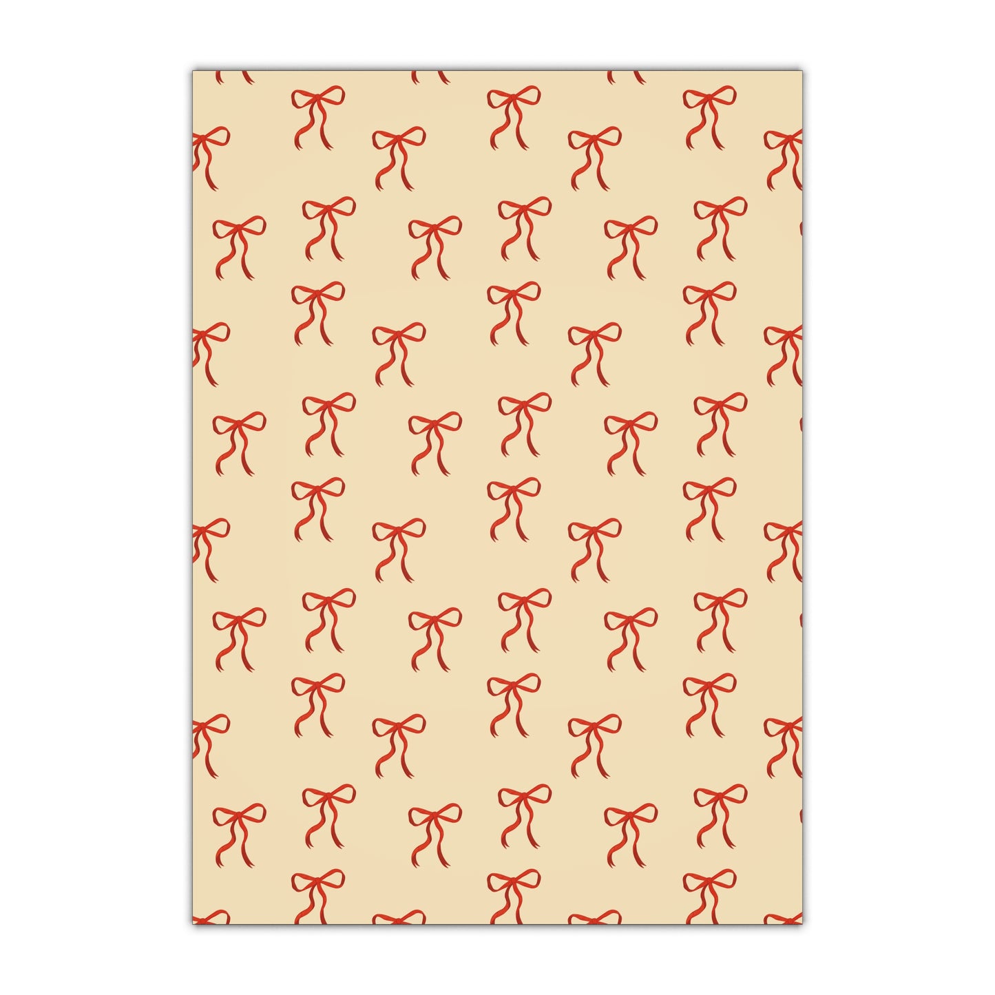 Bow wrapping paper sheets