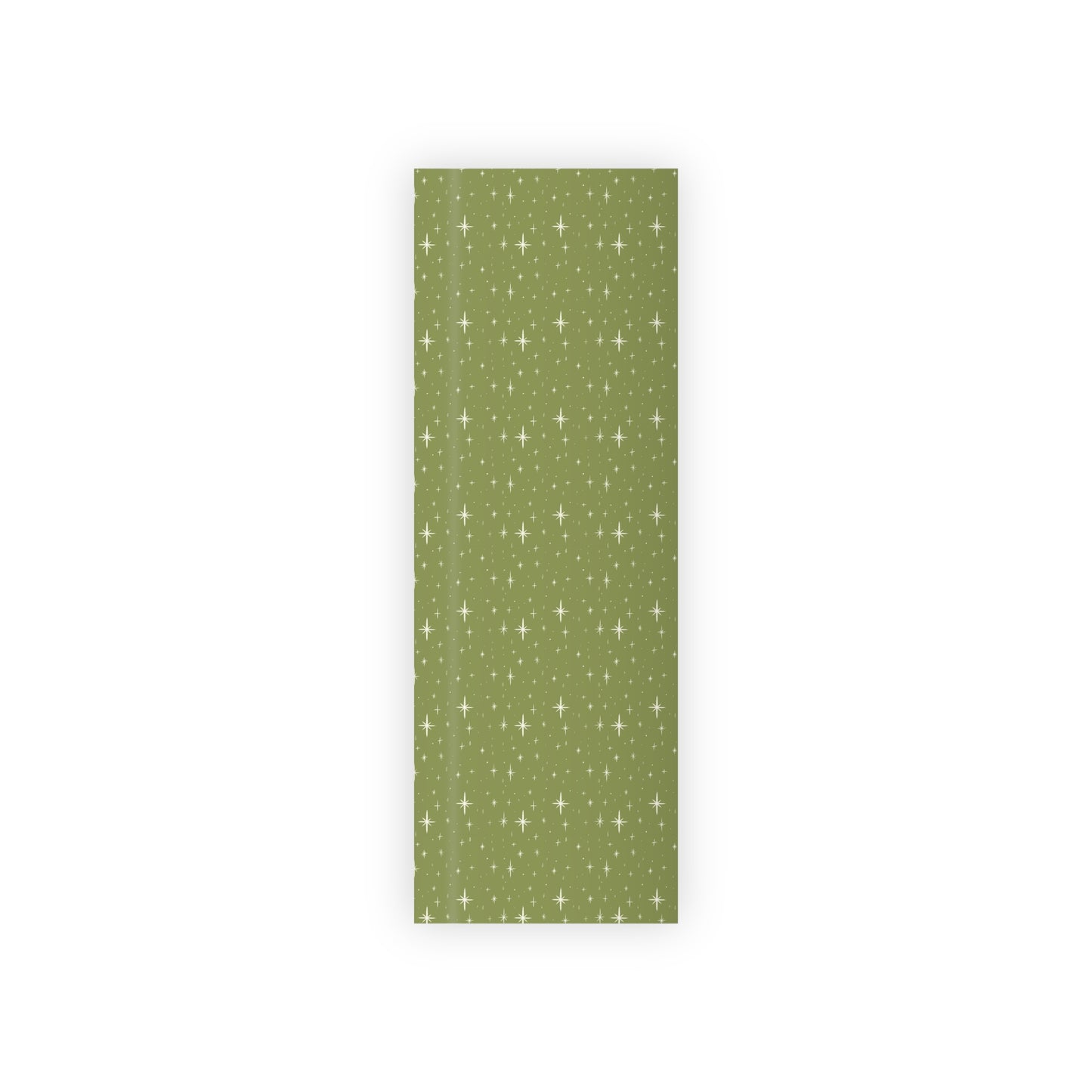 Green Stars Gift Wrapping Paper Rolls, 1pc