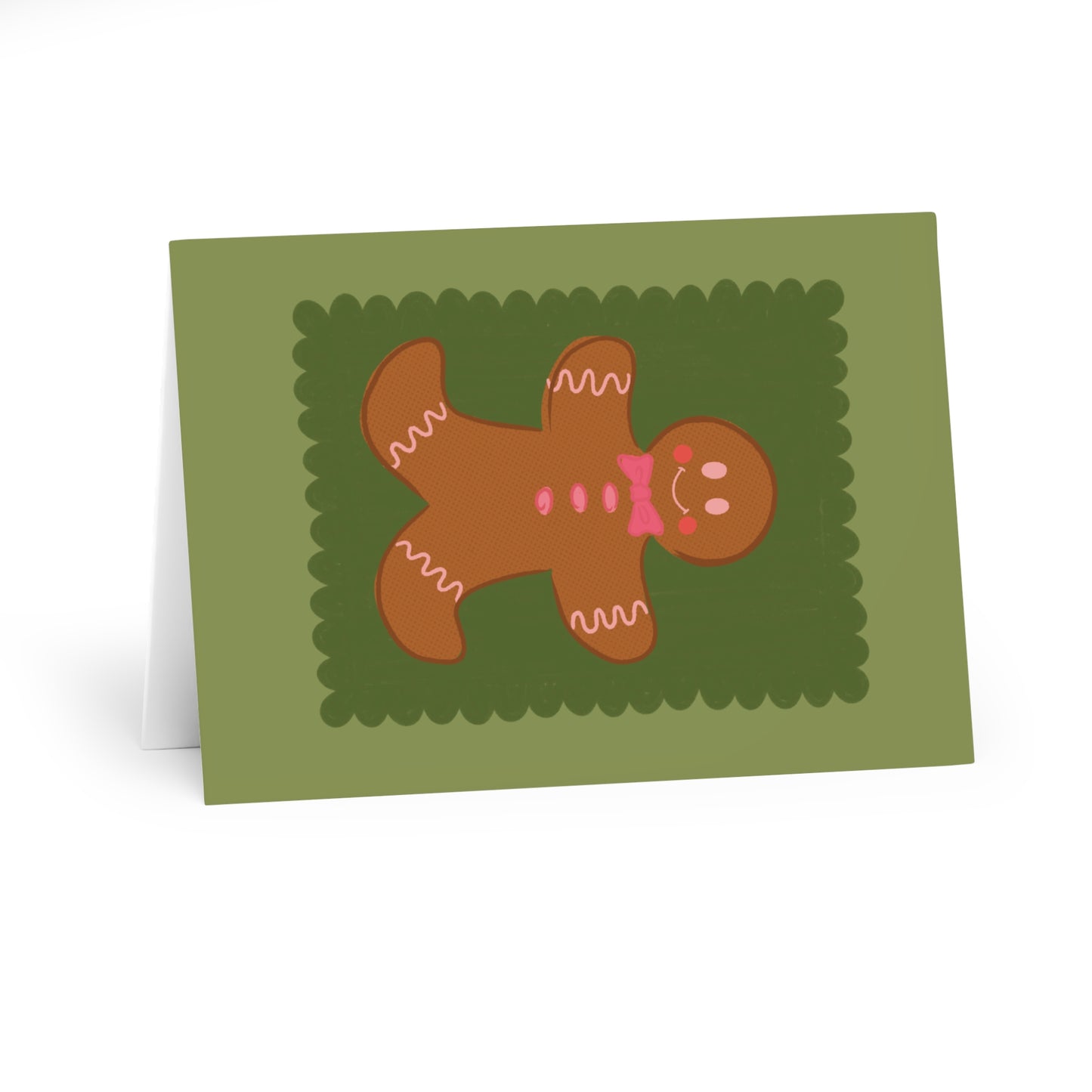 Gingerbread Man Christmas Cards (5 Pack)