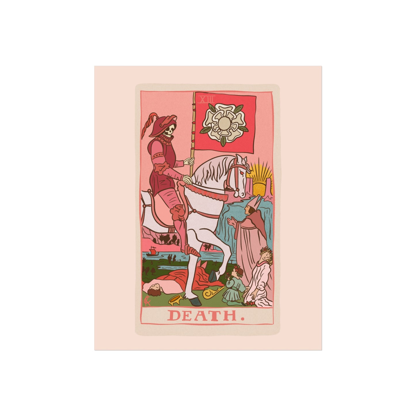 Death Tarot Card Wall Art
