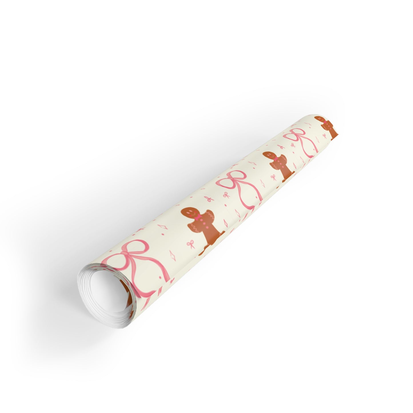 Gingerbread Men Gift Wrapping Paper Rolls, 1pc