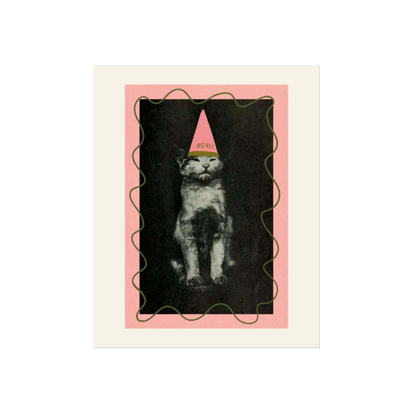 Dunce Cat Wall Art
