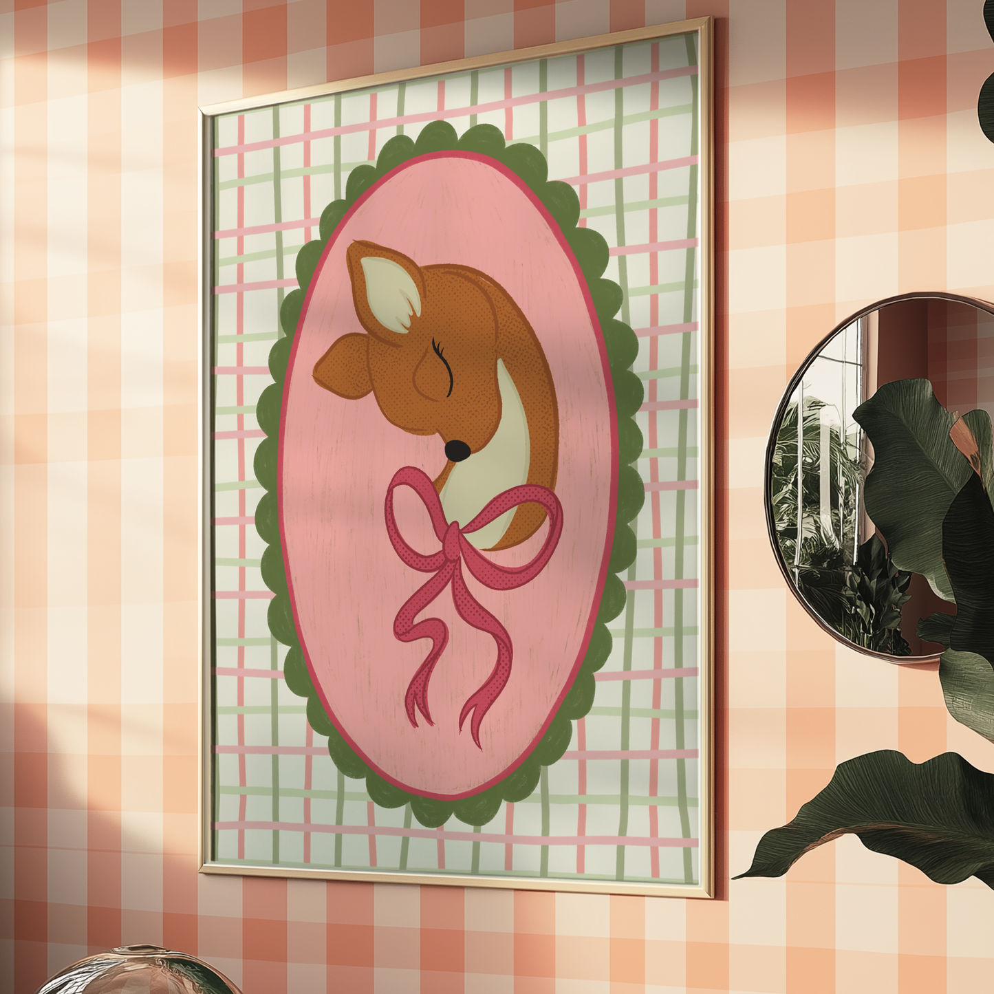 Coy Reindeer Wall Art