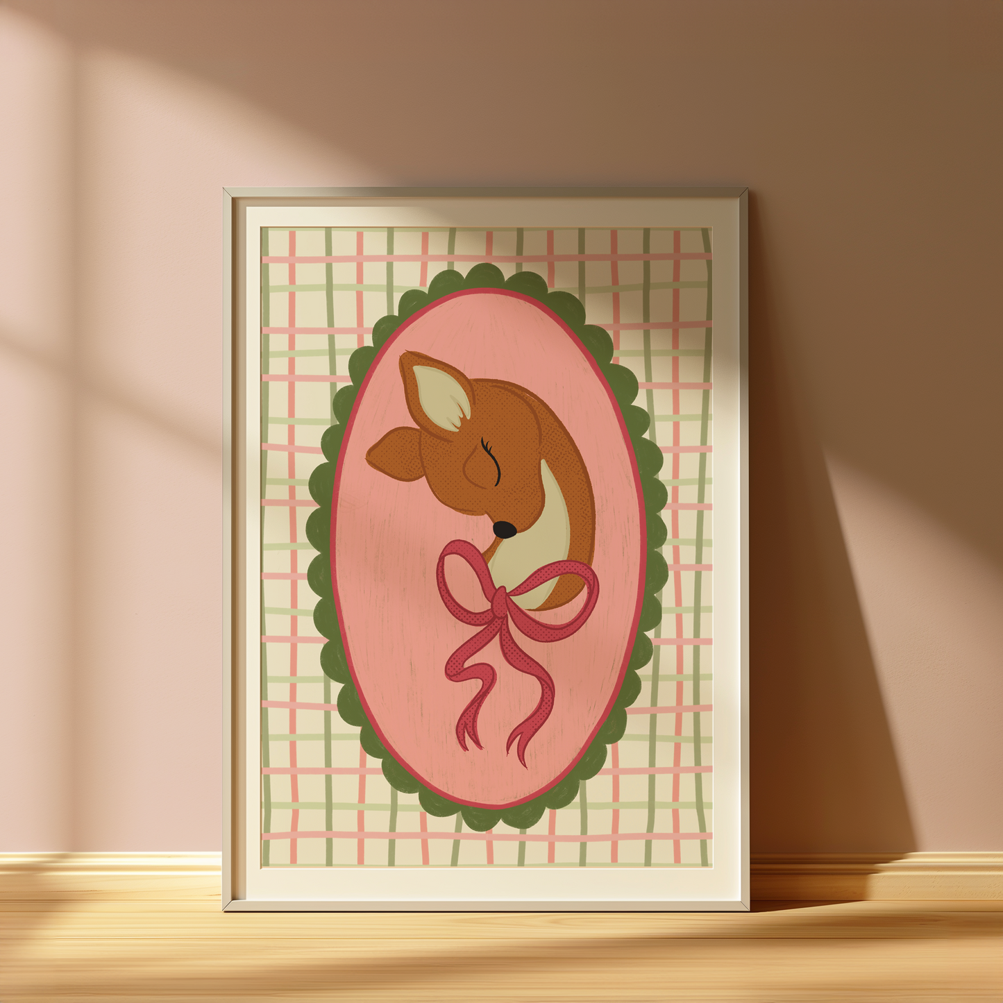 Coy Reindeer Wall Art