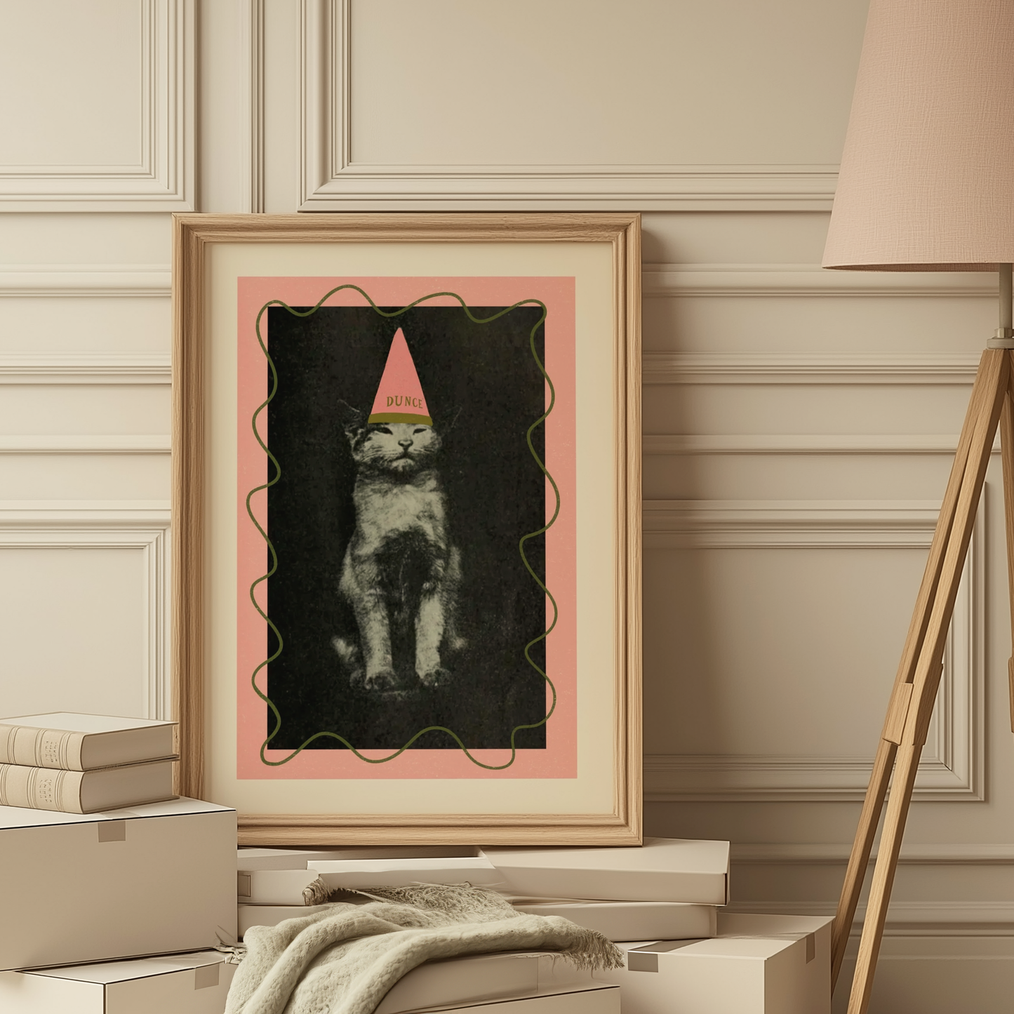 Dunce Cat Wall Art