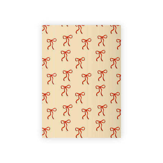 Bow wrapping paper sheets
