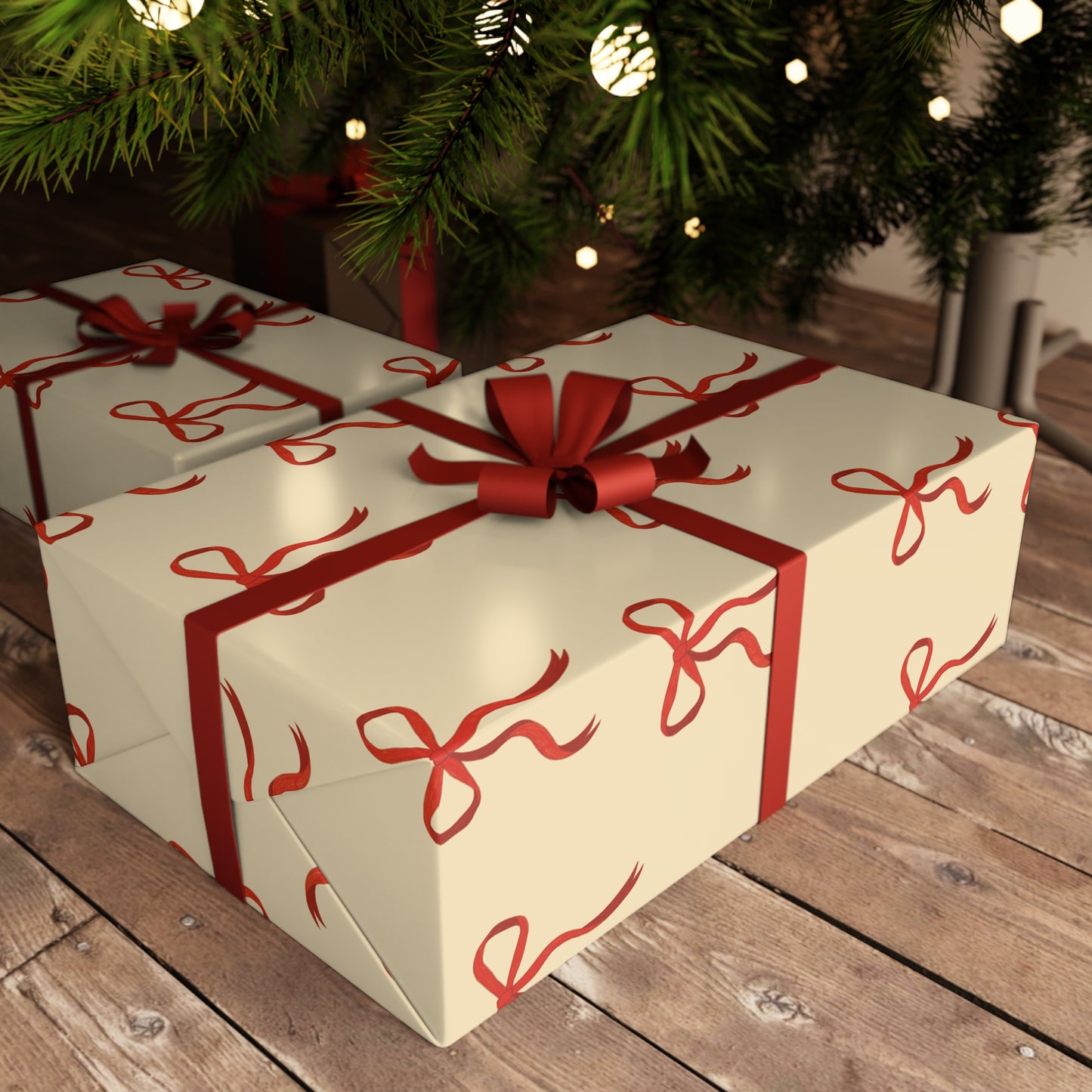 Bow wrapping paper sheets