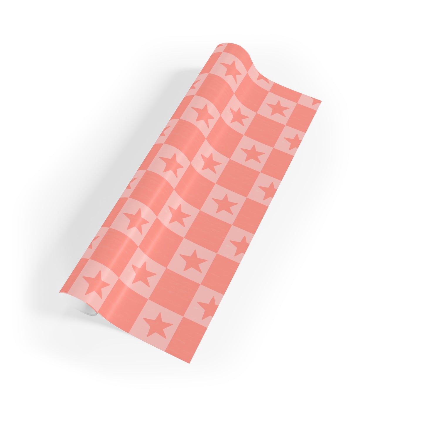 Check star wrapping paper roll