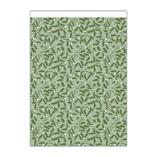 Mistletoe wrapping paper sheets