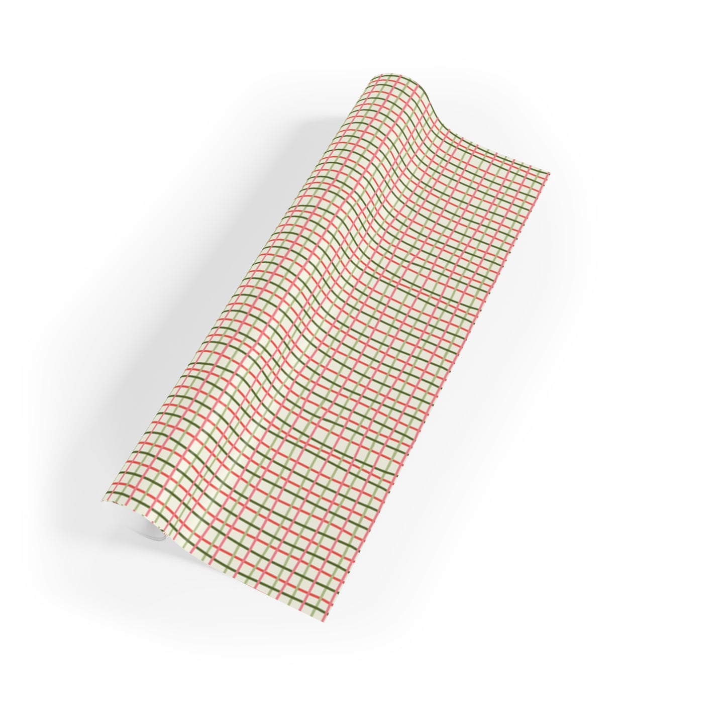 Check Christmas Wrapping Paper Roll