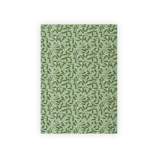 Mistletoe wrapping paper roll