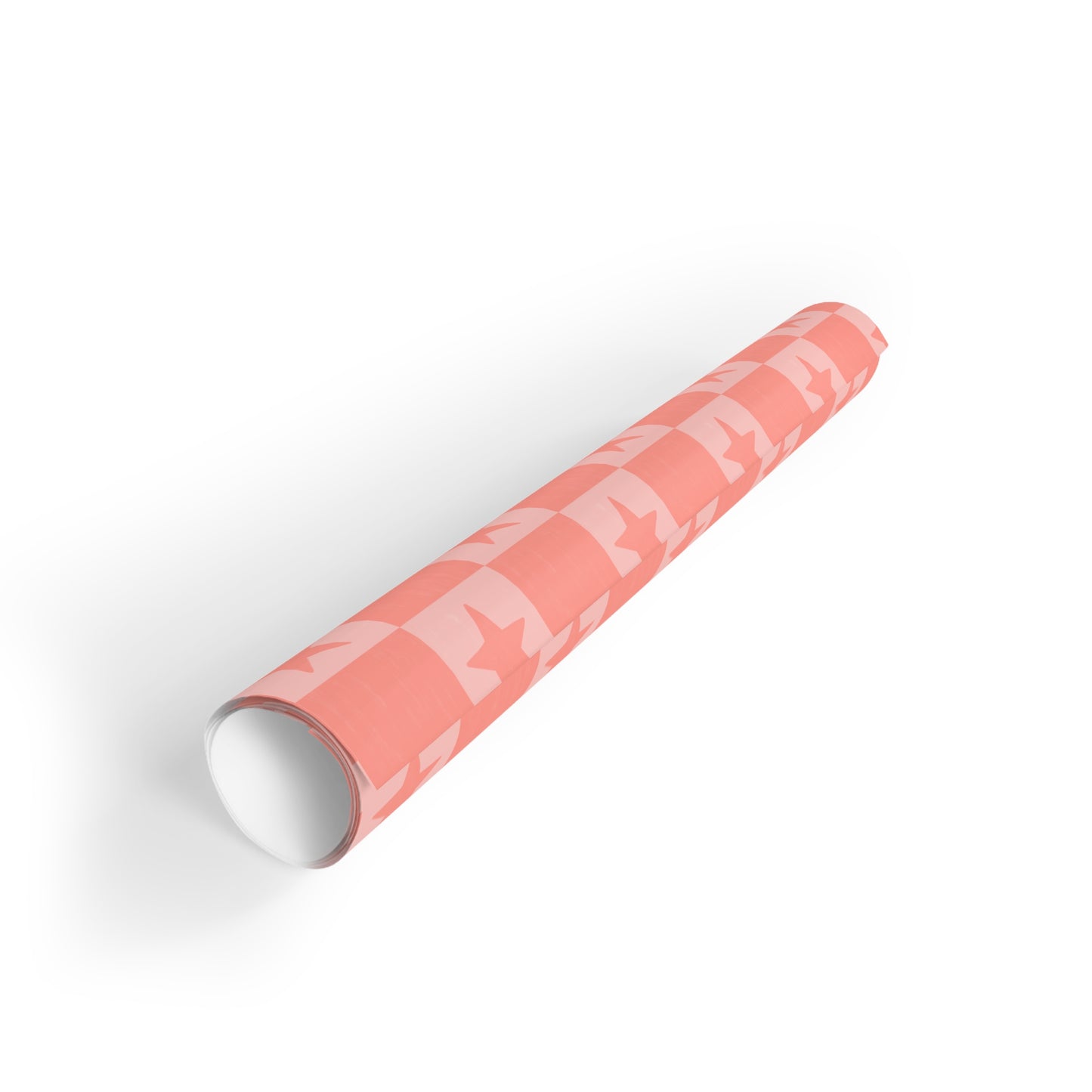 Check star wrapping paper roll