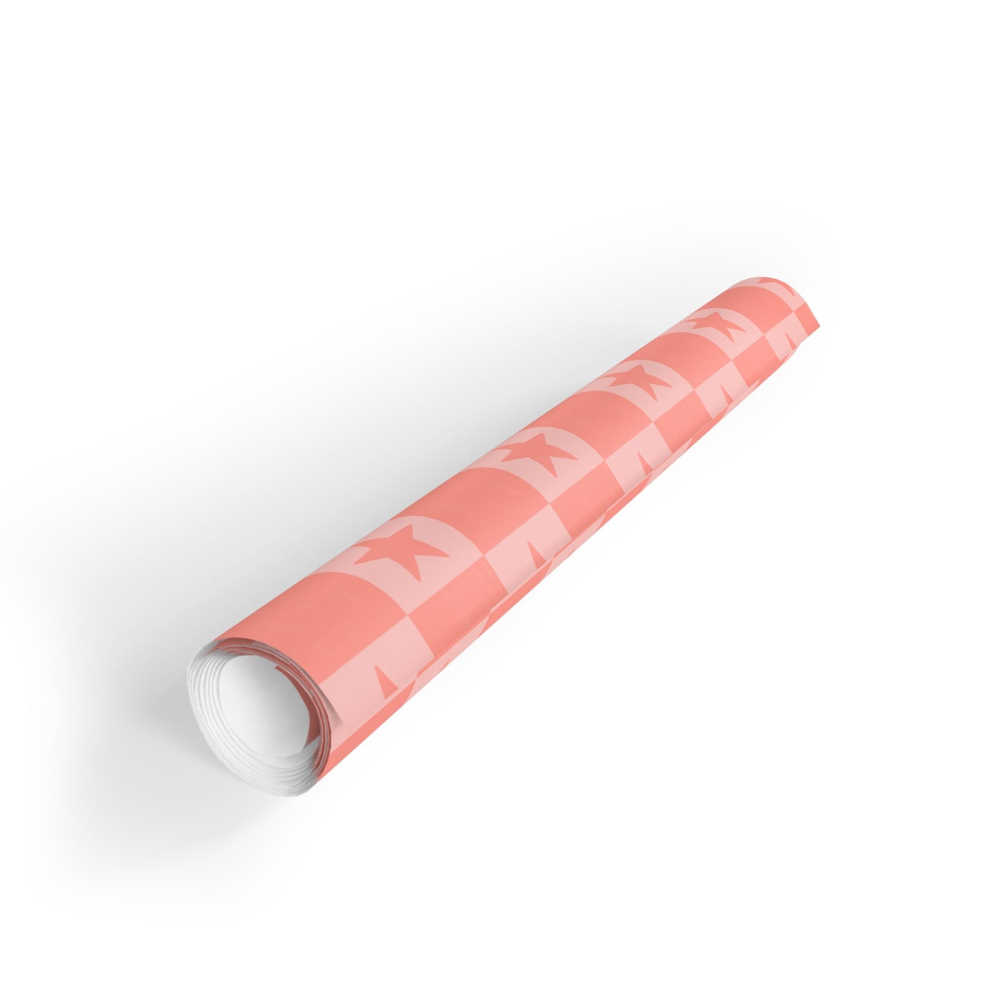 Check star wrapping paper roll