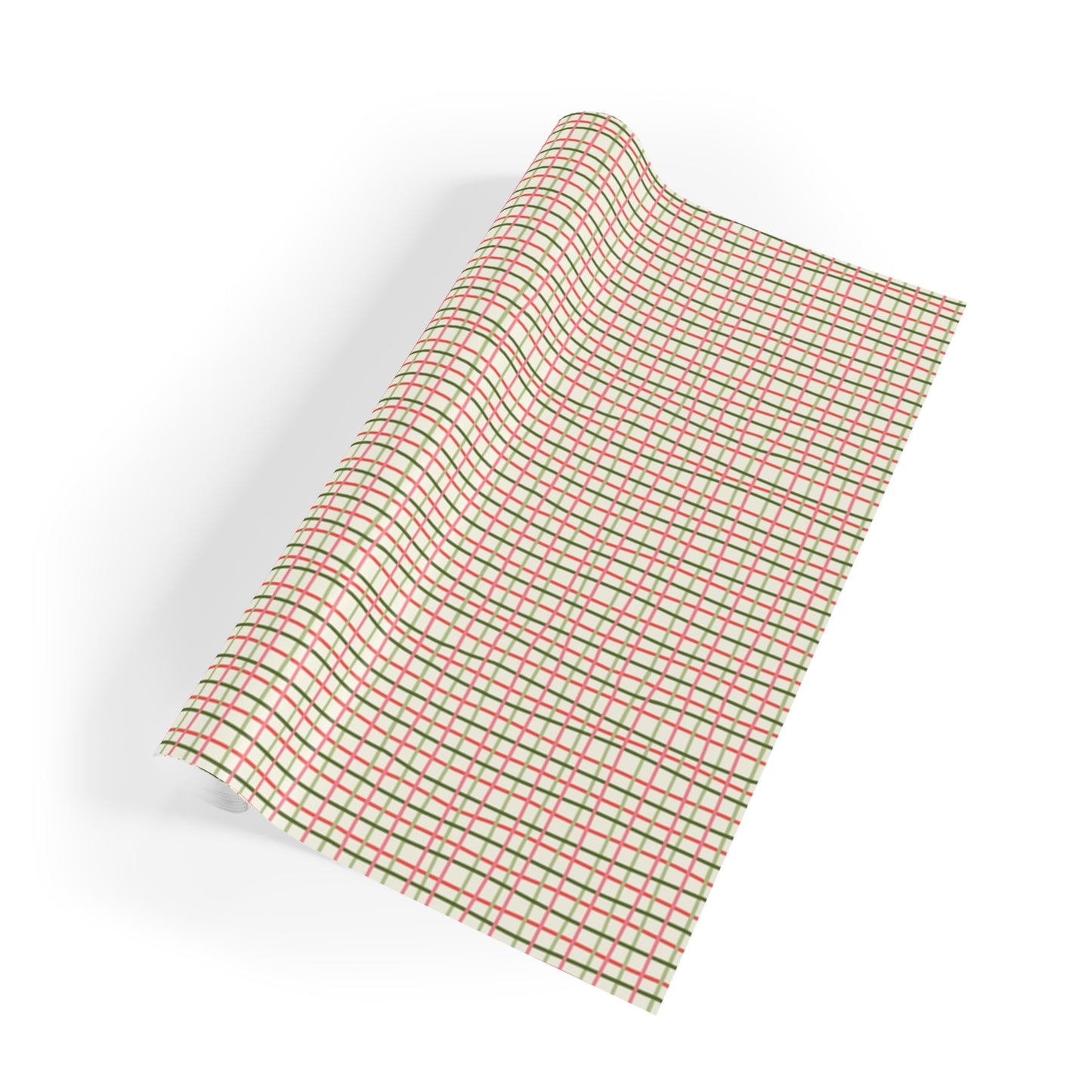 Check Christmas Wrapping Paper Roll
