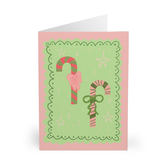Candy Cane Christmas Cards (5 Pack)