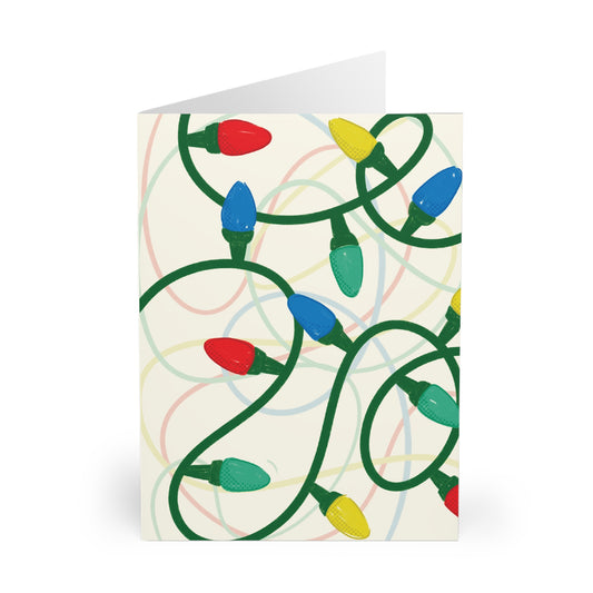 Fairy Lights Christmas Cards (5 Pack)
