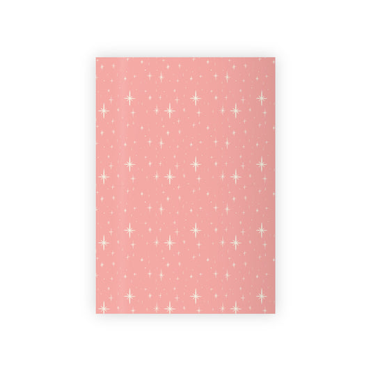 Pink Stars Gift Wrapping Paper Rolls, 1pc