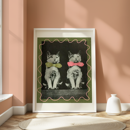 Bow Tie Cats Wall Art
