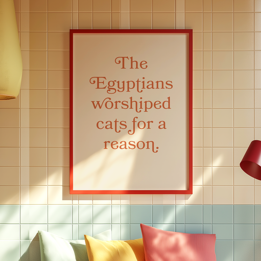 The egyptians worshiped cats for a reason