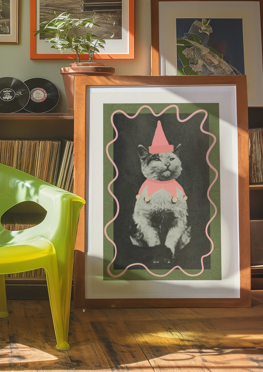 Jester Cat Wall Art