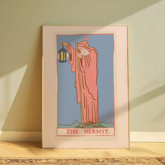 The Hermit Tarot Card Wall Art