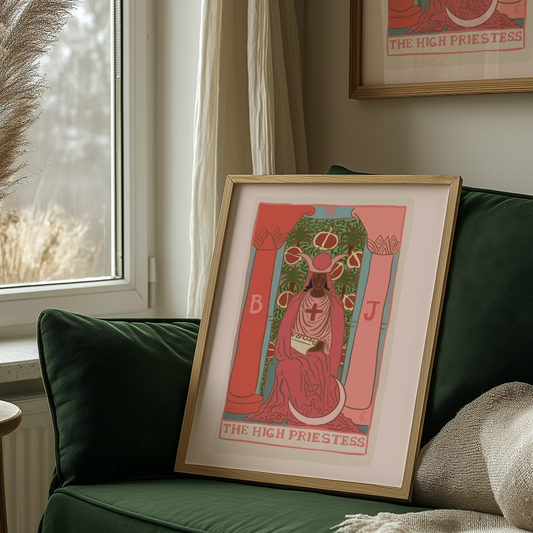The High Priestess Tarot Card Wall Art