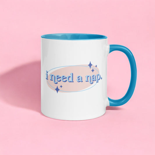 I Need a Nap – Cozy Coffee Mug for Tired Souls