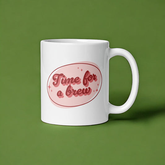 Time for a Brew – Fun Coffee Mug for Caffeine Lovers